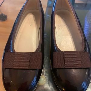 Girls dress brown shoes